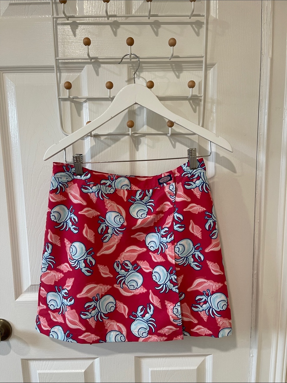 Bright Red Vineyard Vines Wrap Skirt